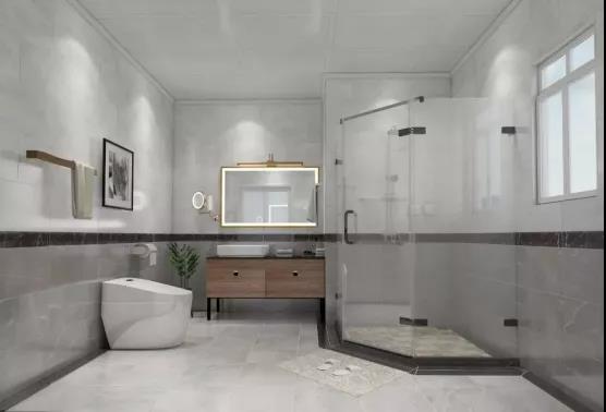 卫生间的瓷砖，卫生间地砖规格，卫生间瓷砖效果图